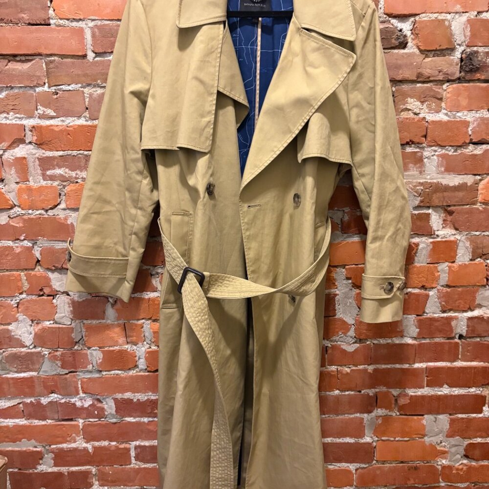 Banana Republic Trench Coat, Tan, XL